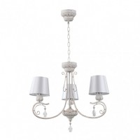 Distribuidor - Lâmpadas Diversas | Lâmpadas Clássicas | LAMPARA CLEMATIS 3XE14 BLANCO/ORO REGX60X60 CM Ref: 151453075  